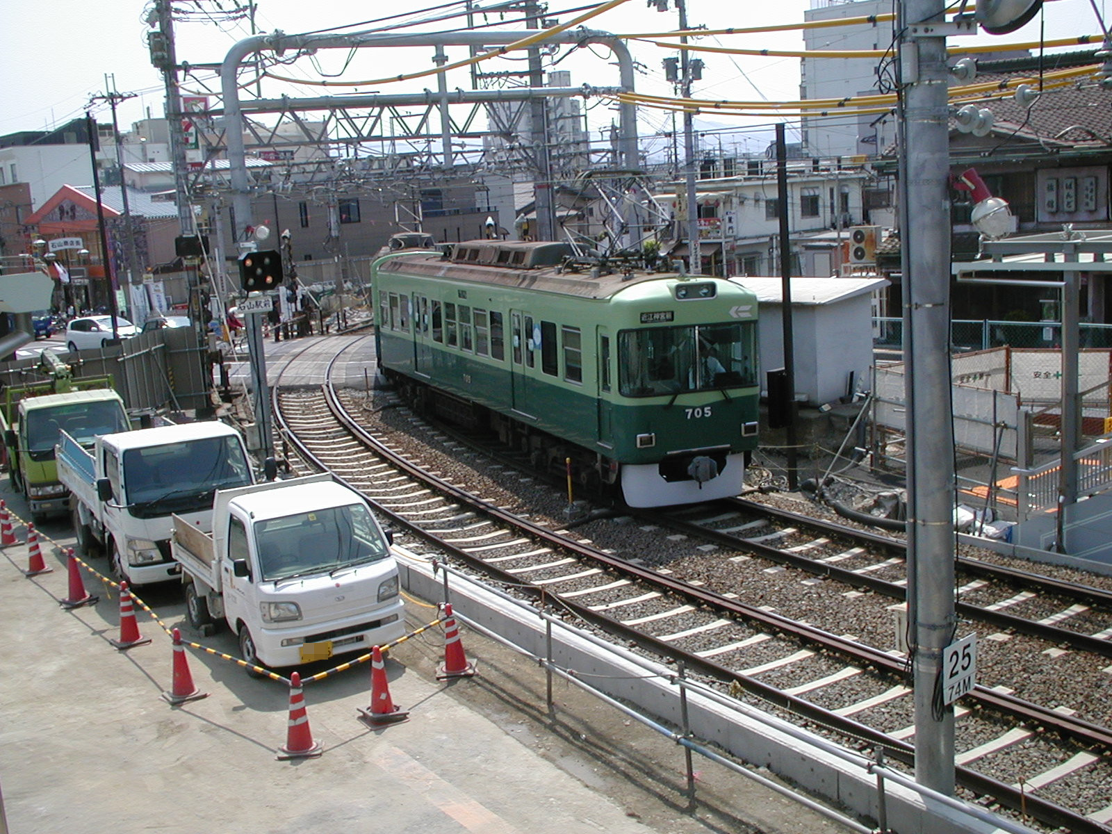 京阪600形　京阪石山－浜大津到着前（2005.11.07）